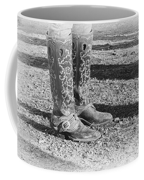 Boots Coffee Mug featuring the photograph The Cowgirl by Mary Lee Dereske