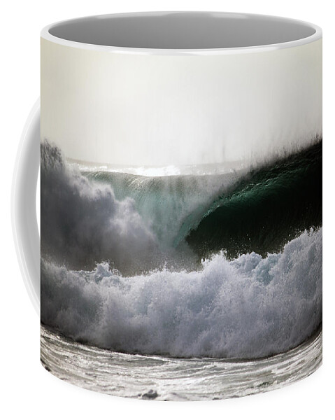 Waves Coffee Mug featuring the photograph The Crash by Edward Hawkins II