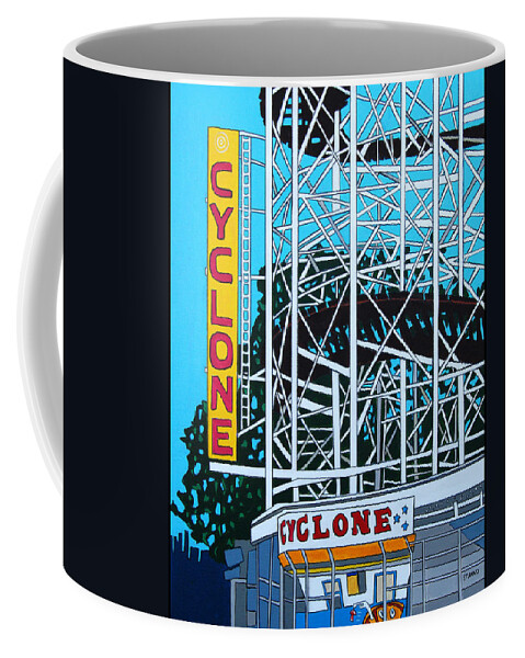 The Cyclone Coffee Mug featuring the painting The Cyclone by Mike Stanko