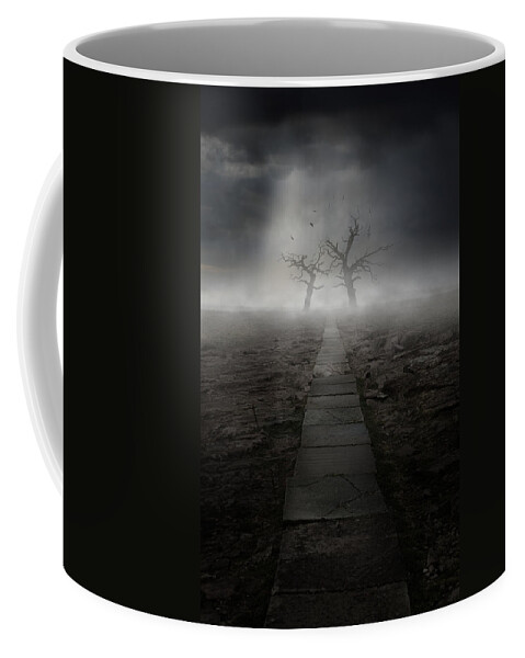 Land Coffee Mug featuring the photograph The Dark Land by Jaroslaw Blaminsky