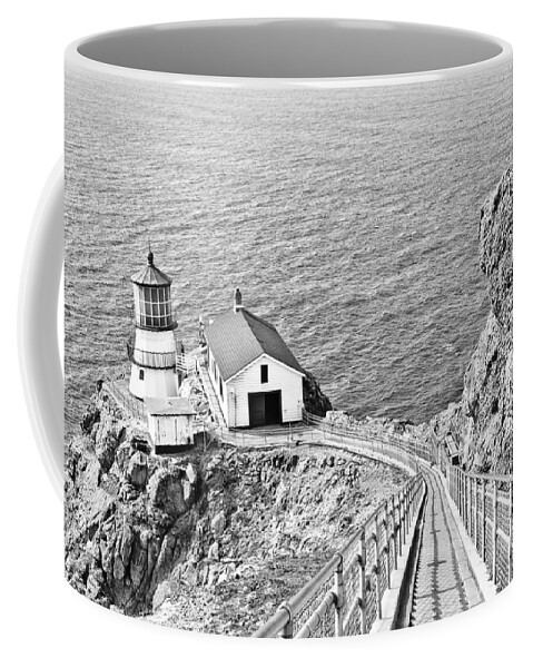 Lighthouse Coffee Mug featuring the photograph The Descent To Light by Priya Ghose