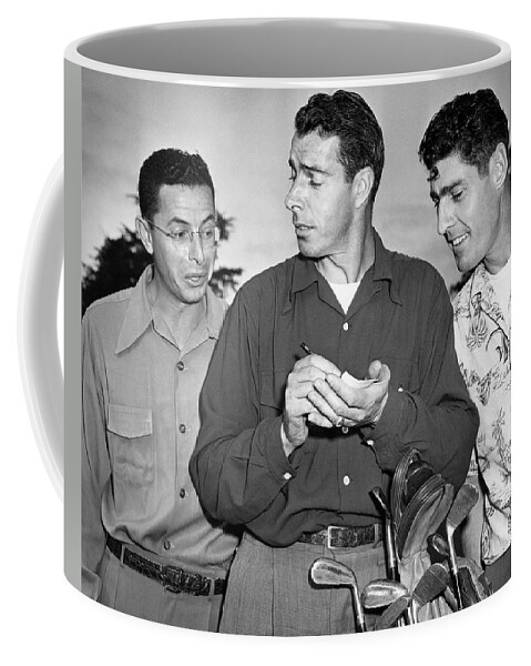 1948 Coffee Mug featuring the photograph The DiMaggio Brothers by Underwood Archives