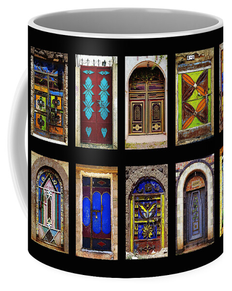 Yemen Coffee Mug featuring the photograph The Doors of Yemen by Robert Woodward
