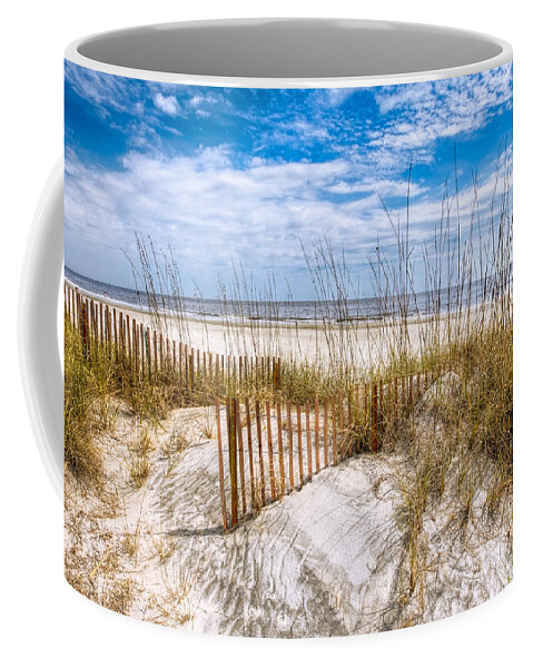 Clouds Coffee Mug featuring the photograph The Dunes by Debra and Dave Vanderlaan