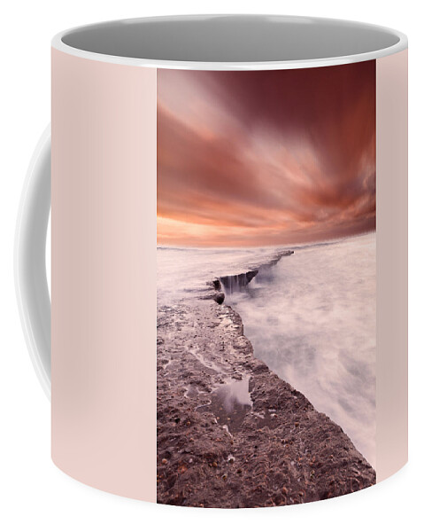 Beach Coffee Mug featuring the photograph The edge of earth by Jorge Maia