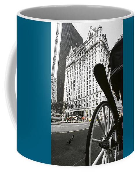 The Elegant Ny Plaza Hotel From A Birds Eye View. Coffee Mug featuring the photograph Plaza Hotel. NYC by Robert Birkenes