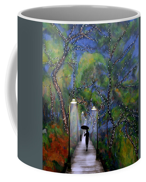 Woods Coffee Mug featuring the digital art The Enchanted Woods by Nina Bradica