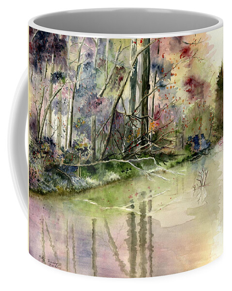The End Of Wonderful Day Coffee Mug featuring the painting The End Of Wonderful Day by Melly Terpening