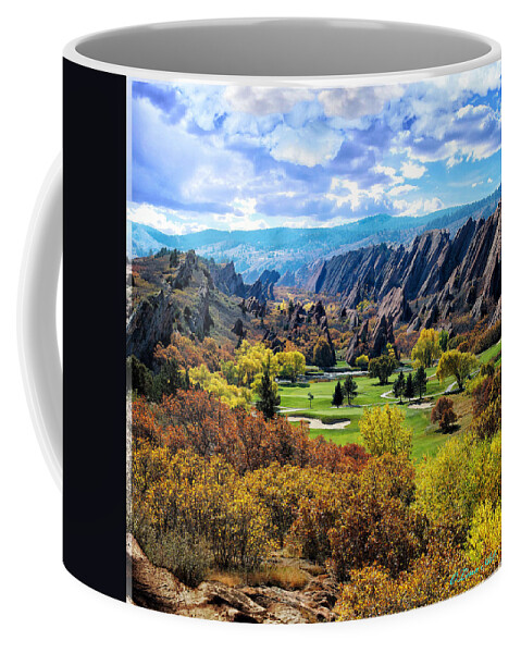 Blue Coffee Mug featuring the photograph The Ending of Time by OLena Art