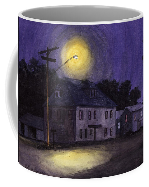 Nocturnes Coffee Mug featuring the painting The Erie Inn by Arthur Barnes