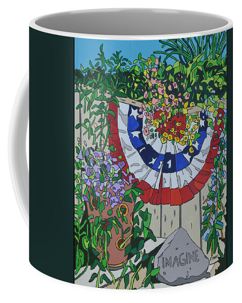 Paintings Coffee Mug featuring the painting The Flowering Forth by Mike Stanko