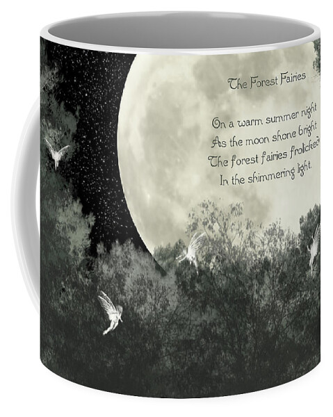 Moon Coffee Mug featuring the photograph The Forest Fairies by Randi Kuhne