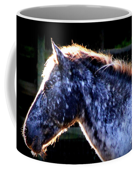 Horse Coffee Mug featuring the photograph The Galaxy by Rabiah Seminole