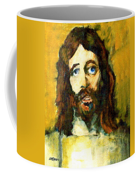 Jesus Christ Coffee Mug featuring the painting The Galilean by Seth Weaver