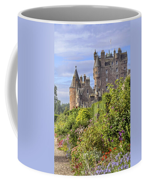 Scotland Coffee Mug featuring the photograph The Garden of Glamis Castle by Jason Politte