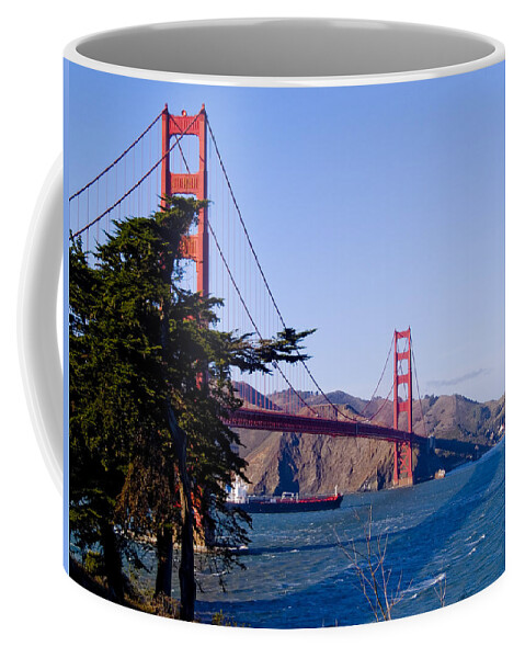 Golden Gate Bridge Coffee Mug featuring the photograph The Golden Gate by Bill Gallagher