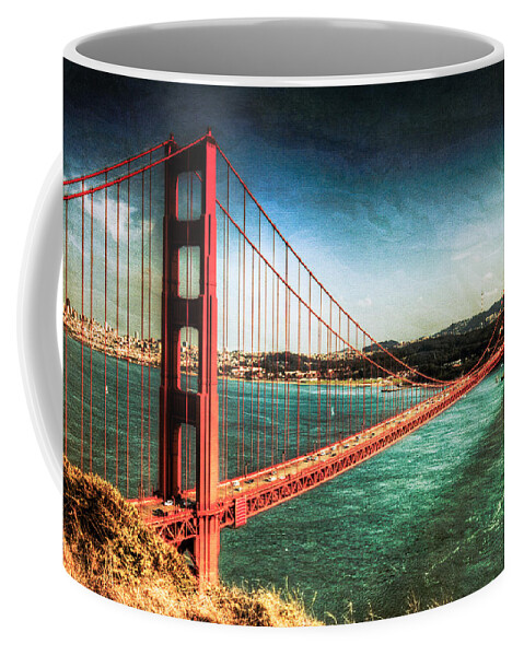 Golden Gate Bridge Coffee Mug featuring the photograph The Golden Gate Bridge by Natasha Bishop