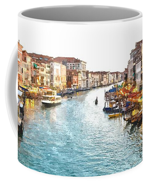 Venice Coffee Mug featuring the photograph The Grand Canal of Venice by Gianfranco Weiss