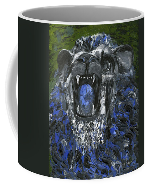 Lion Coffee Mug featuring the photograph The Guardian by Alice Faber