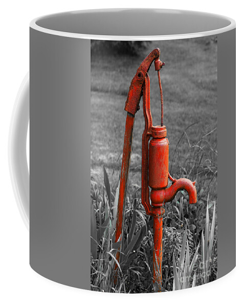 Hand Pump Coffee Mug featuring the photograph The Hand Pump by Barbara McMahon