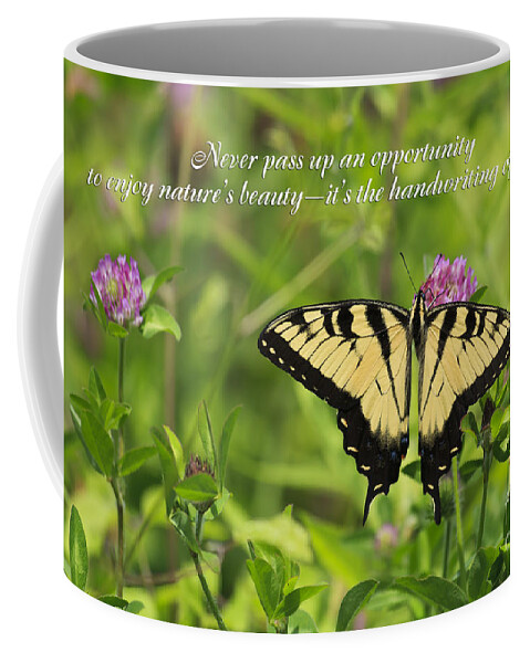Clover Coffee Mug featuring the photograph The Handwriting of God by Jill Lang