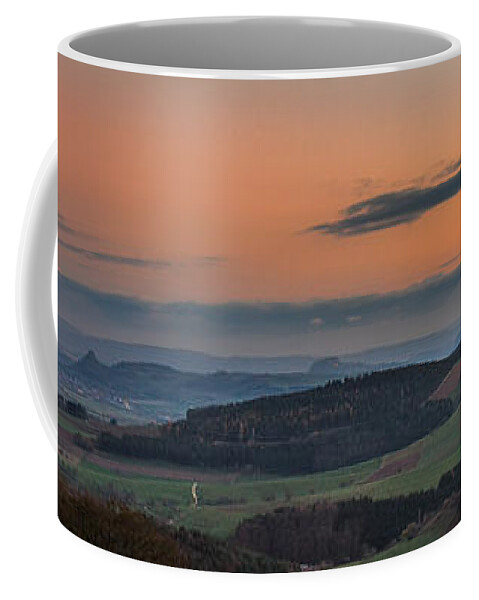 Hegau Coffee Mug featuring the photograph Sunset in the Hegau by Bernd Laeschke