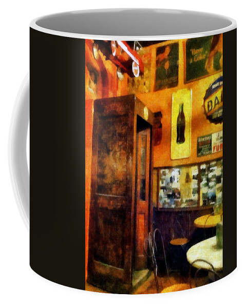 Yesterdog Coffee Mug featuring the photograph The Hot Dog Shop by Michelle Calkins