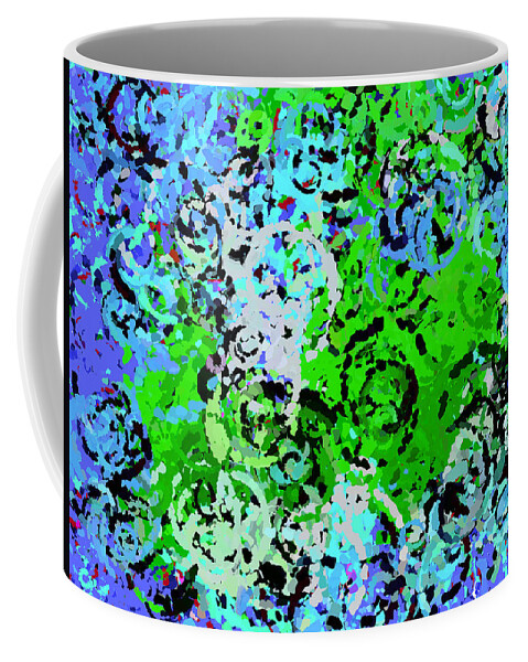 Abstract Coffee Mug featuring the painting The Island of Hope by Bruce Nutting