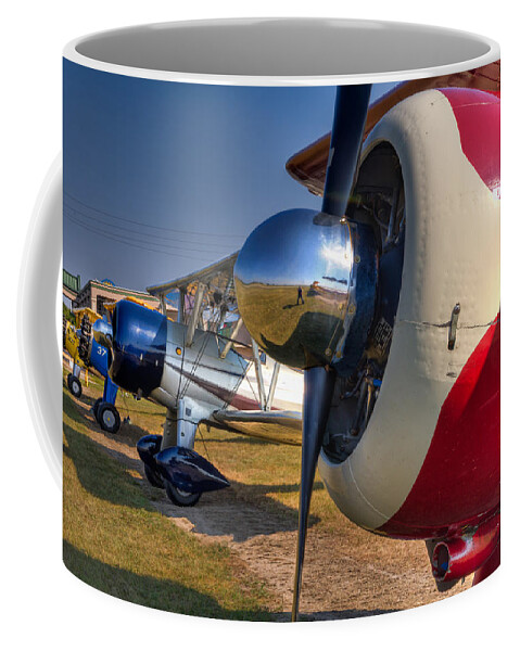 Jennings Coffee Mug featuring the photograph The Jennings Stearman Fly-In by Tim Stanley