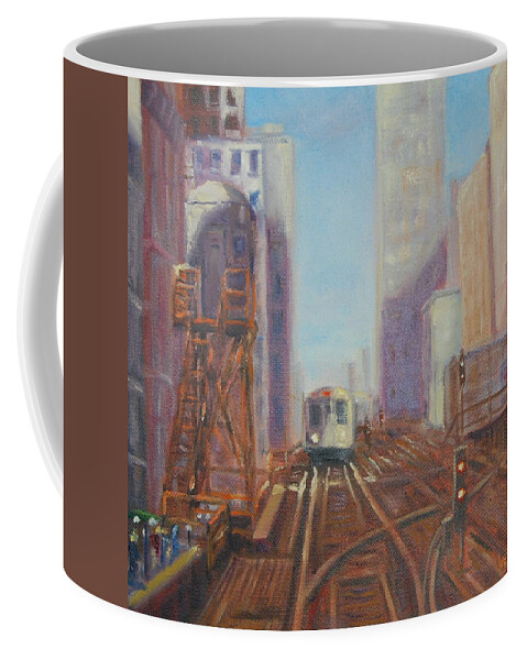 L Coffee Mug featuring the painting The L by Will Germino