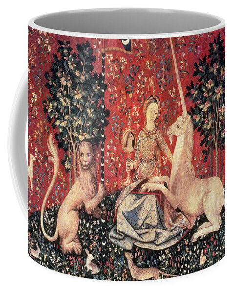 History Coffee Mug featuring the photograph The Lady And The Unicorn, 15th Century by Photo Researchers