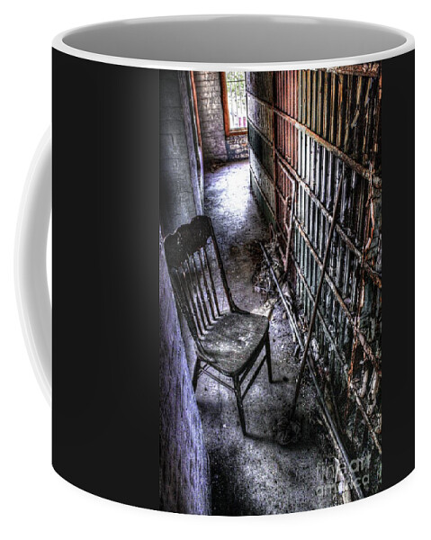 Abstract Coffee Mug featuring the photograph The Last Visitor by Dan Stone