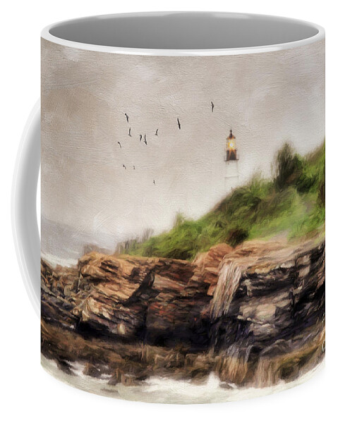 Lighthouse Coffee Mug featuring the photograph The Light Will Guide You by Darren Fisher