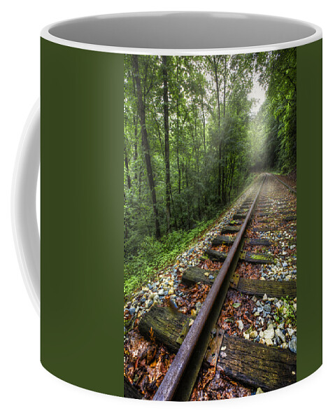 Andrews Coffee Mug featuring the photograph The Line by Debra and Dave Vanderlaan