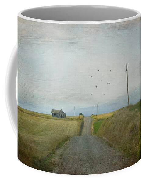 Landscape Coffee Mug featuring the photograph The Long Road Home by Juli Scalzi