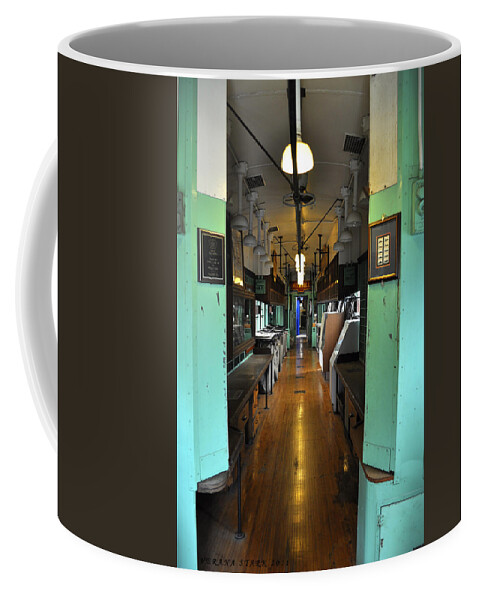 Mail Coffee Mug featuring the photograph The Mail Car from the series View of an Old Railroad by Verana Stark