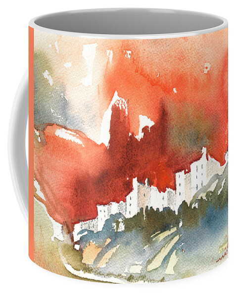 Travel Coffee Mug featuring the painting The Menerbes Where Nicolas de Stael lived by Miki De Goodaboom