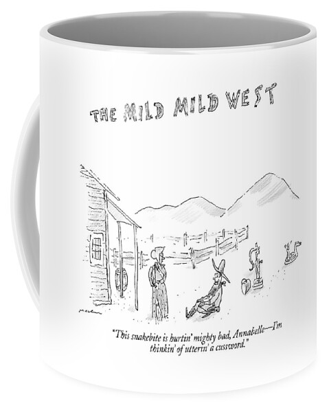 The Mild Mild West. A Cowboy In A Western Setting Coffee Mug by Michael  Maslin - Conde Nast