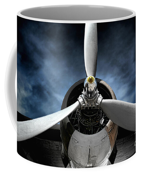 Plane Coffee Mug featuring the photograph The Mission by Olivier Le Queinec