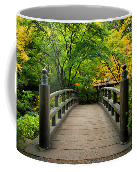 Portland Coffee Mug featuring the photograph The Moon Bridge by Patrick Campbell