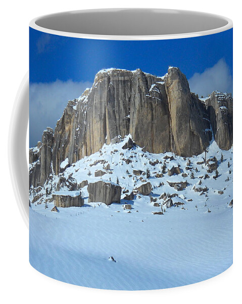 Steamship Point Coffee Mug featuring the photograph The Mountain Citadel by Michele Myers