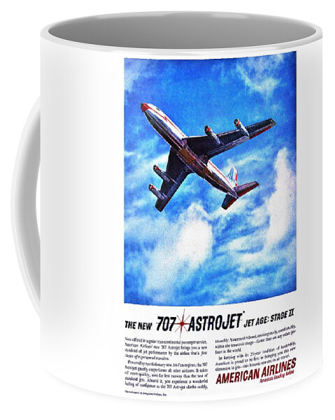 Boeing Coffee Mug featuring the photograph The New 707 by Benjamin Yeager