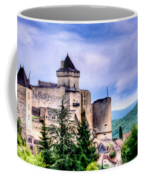 Cathar Coffee Mug featuring the photograph The old Cathar Stronghold by Weston Westmoreland