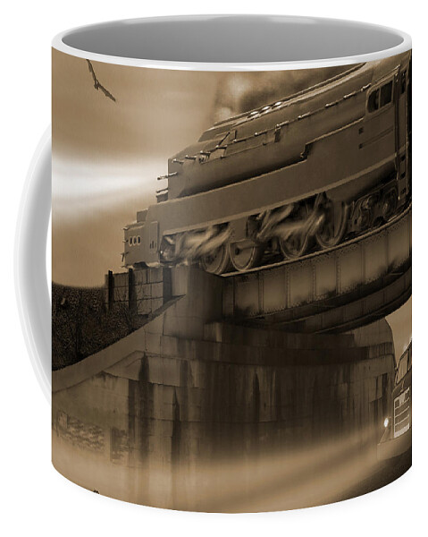 Transportation Coffee Mug featuring the photograph The Overpass 2 by Mike McGlothlen