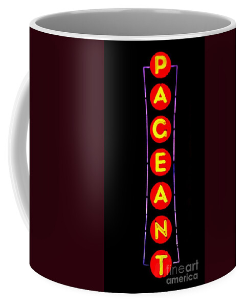 Coffee Mug featuring the photograph The Pageant in Neon by Kelly Awad