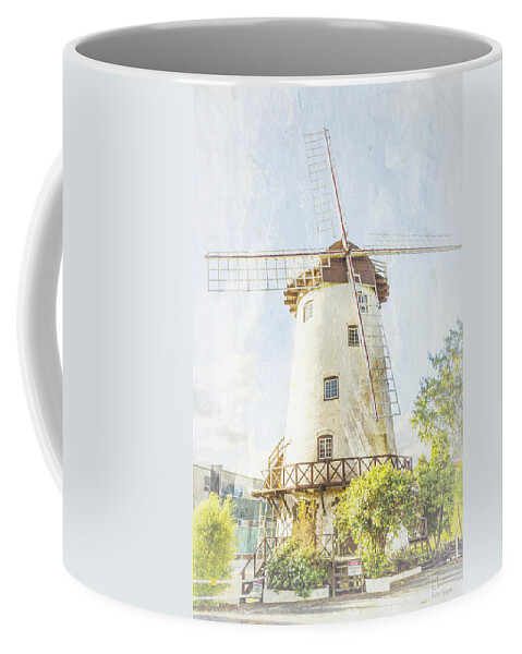 Launceston Coffee Mug featuring the photograph The Penny Royal Windmill by Elaine Teague