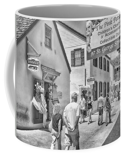 St. George Street Coffee Mug featuring the photograph The Pink Petunia by Howard Salmon