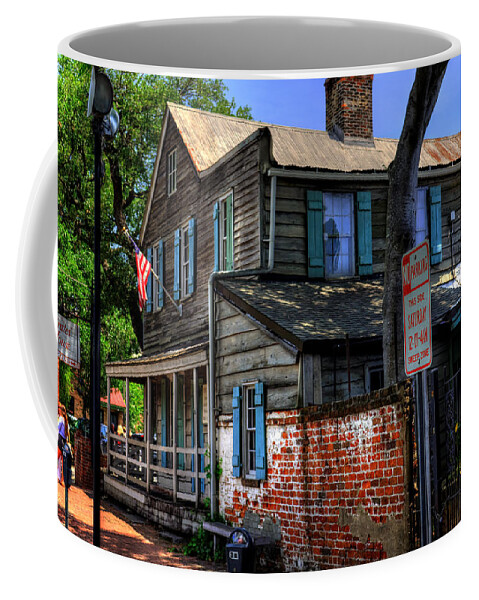 The Pirates House Coffee Mug featuring the photograph The Pirates House in Savannah Georgia by Greg and Chrystal Mimbs