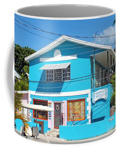 Duane Mccullough Coffee Mug featuring the photograph The Plait Lady Building on Harbour Island by Duane McCullough