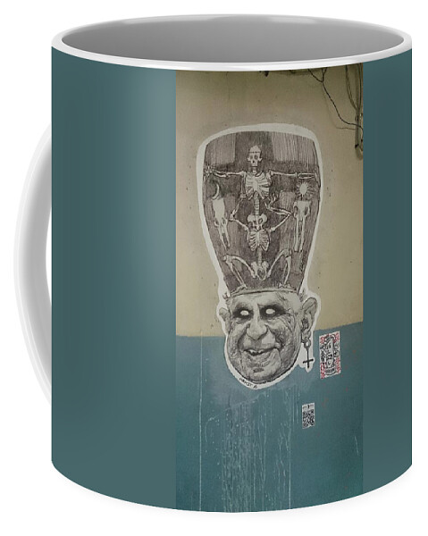 Religion Coffee Mug featuring the photograph The Pope by Moshe Harboun